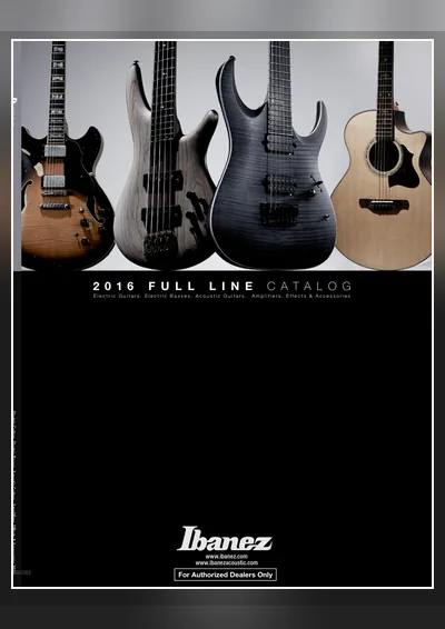 Ibanez Catalogs 2016